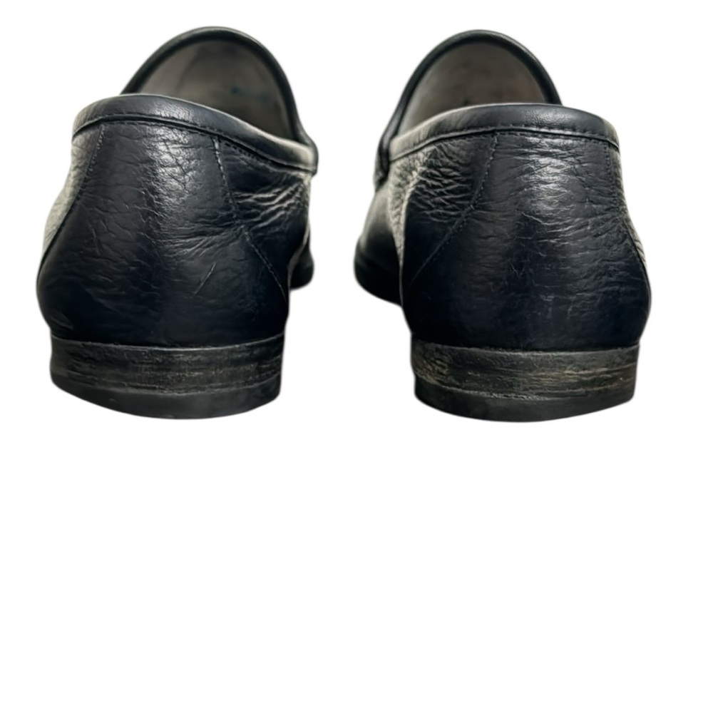Gucci vintage MEN'S HORSEBIT 1953 LOAFERS Black Leather with Gold Detail Sz 9 - Picture 11 of 11